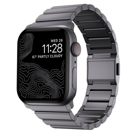 Nomad correa metálica Aluminium Band Apple Watch 42/44/45/49 mm gris espacial