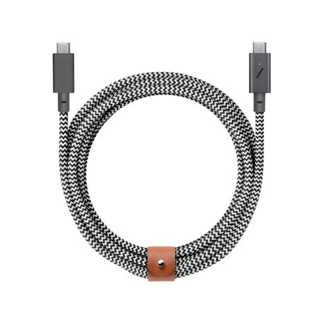 Native Union Belt Cable Pro 100W USB-C a USB-C zebra