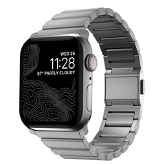 Nomad correa metálica Titanium Band V2 Apple Watch 42/44/45/49 mm plata