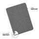 Funda Pipetto Origami No1 iPad 10,9" 10ª gen 2022 gris oscuro