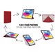 Funda Pipetto Origami No1 iPad 10,9" 10ª gen 2022 rojo