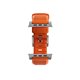 Nomad Rugged Band correa Apple Watch 42/44/45/49 mm naranja/gris