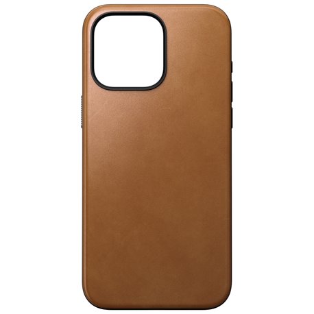 Nomad Modern Leather Case iPhone 15 Pro Max MagSafe english tan