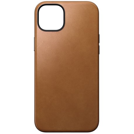 Nomad Modern Leather Case iPhone 15 Plus MagSafe english tan