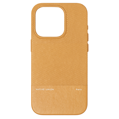 Native Union (Re)Classic Case carcasa piel iPhone 15 Pro kraft