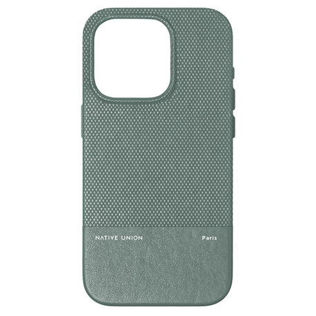 Native Union (Re)Classic Case carcasa piel iPhone 15 Pro verde