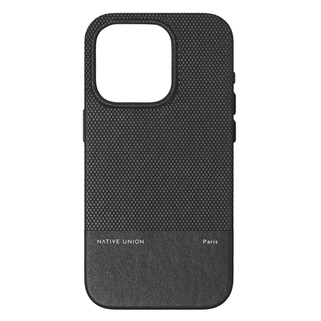 Native Union (Re)Classic Case carcasa piel iPhone 15 Pro negro