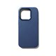 Mujjo Full Leather funda piel iPhone 15 Pro azul