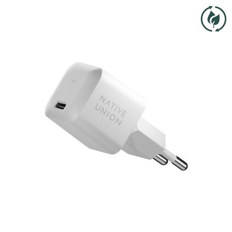 Native Union Fast GaN cargador USB-C 30W PD blanco