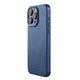 Mujjo Full Leather funda piel iPhone 15 Pro Max azul