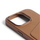 Mujjo Full Leather Wallet funda piel iPhone 15 Pro marrón