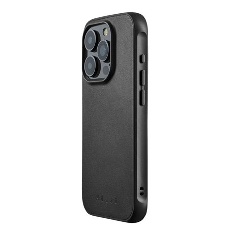 Mujjo Shield Case Leather iPhone 15 Pro negra