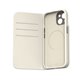 Moshi Overture funda piel con billetera iPhone 15 blanca