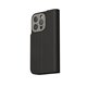 Moshi Overture funda piel con billetera iPhone 15 Pro negra