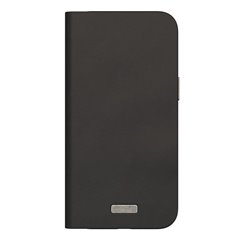 Moshi Overture funda piel con billetera iPhone 15 Pro Max negra