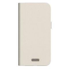 Moshi Overture funda piel con billetera iPhone 15 Pro Max blanca