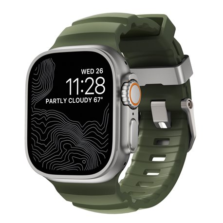 Nomad Rocky Point correa Apple Watch 45/49 mm green forest