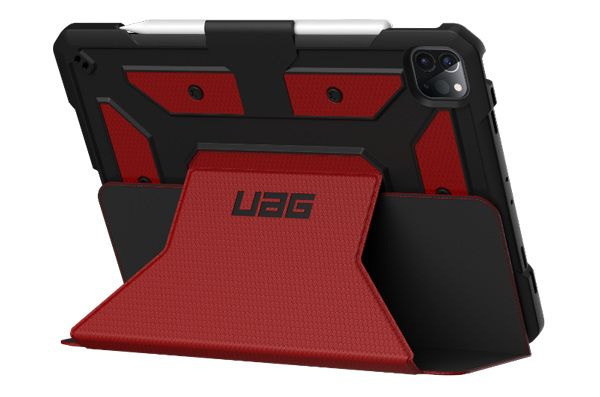 Vista trasera carcasa UAG Metrópolis iPad Pro 11" 2º GEN rojo