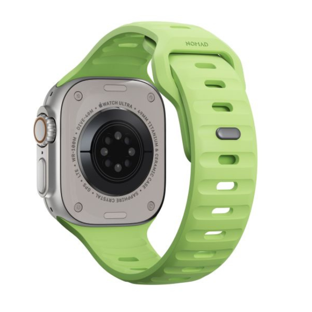Correa deportiva Sport Strap Nomad V2 FKM Apple Watch 42/44/45 mm verde