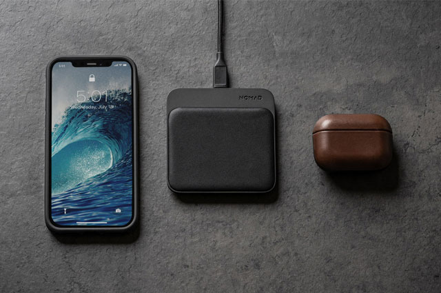 Base de carga inalámbrica Nomad Base Station Mini cuero