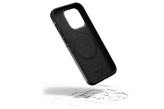 Funda iPhone 14 Pro Nomad Modern Horween Leather Case negro