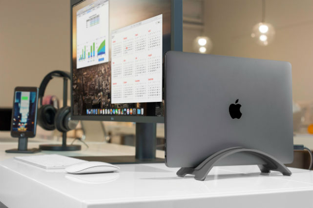 BookArc Twelve South soporte vertical gris para MacBook