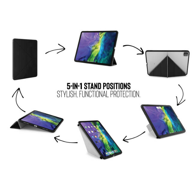 Funda Origami iiPad Pro 12,9" (2020) con 5 posiciones diferentes