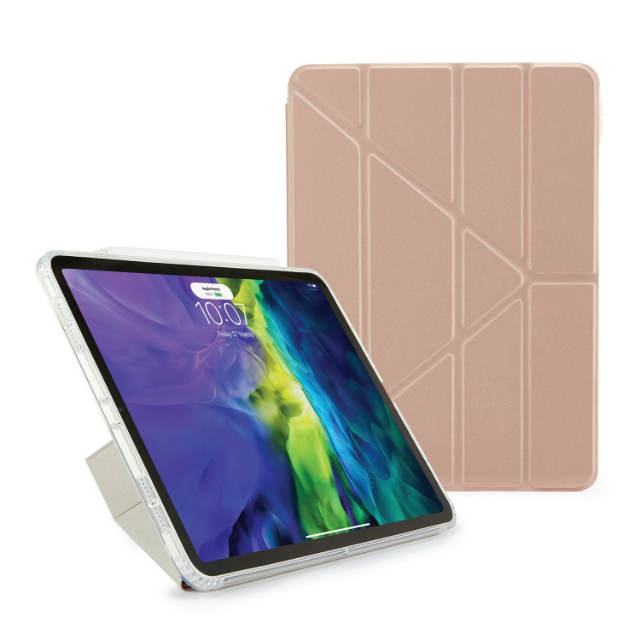 La funda Pipetto Origami iPad Pro 11" 2020 rosa presenta hasta 5 posiciones de visualización