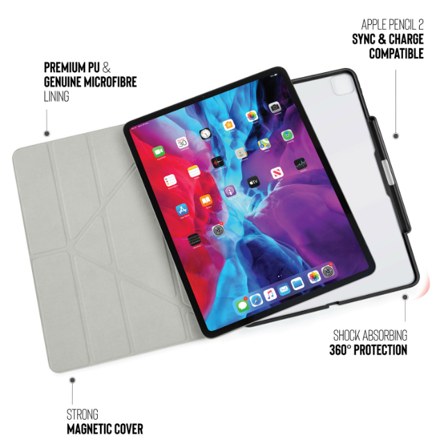 Funda Pipetto iPad Pro 12,9" con almacenaje para Apple Pencil